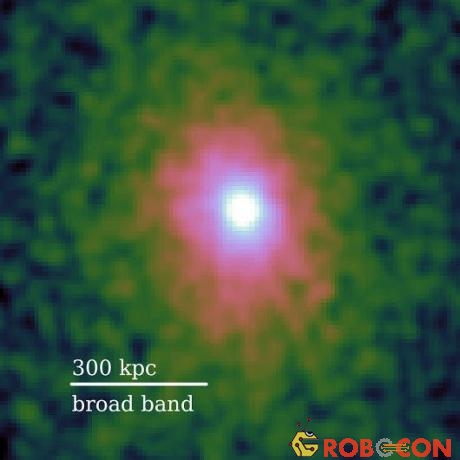 Cụm thiên hà này có tên khoa học là PKS1353-34.