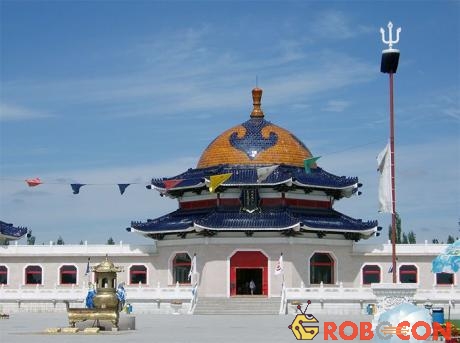 Lăng của Thành Cát Tư Hãn tại Ordos (Ngạc Nhĩ Đa Tư), Nội Mông Cổ, Trung Quốc.