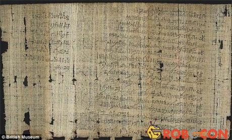 Một phần tài liệu Papyrus Salt 124.