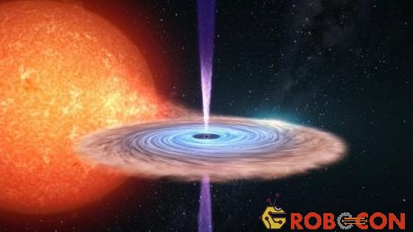 Hệ thống hố đen nhị phân V404 Cygni phun ra dòng plasma sáng chói khi nuốt một ngôi sao ở gần nó