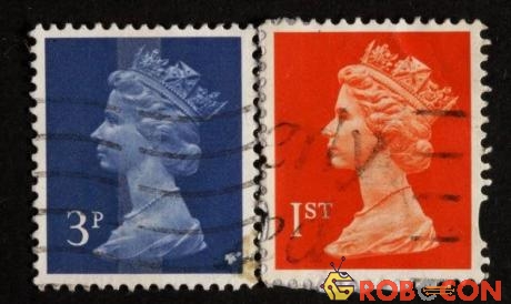 Những chiếc tem đầu tiên được sản xuất bởi Bưu điện Anh. 