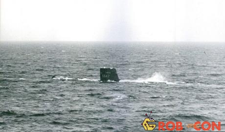 Tàu ngầm S647 được máy bay chụp lại vài giờ trước khi biến mất.