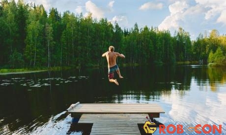 Hồ Vuohijärvi ở Phần Lan. Quốc gia này vừa trở thành đất nước hạnh phúc nhất thế giới.