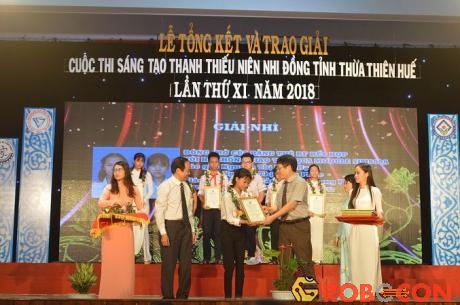 Đề tài đã đạt giải Nhì cuộc thi Sáng tạo Thanh thiếu niên, nhi đồng tỉnh Thừa Thiên Huế 2018 
