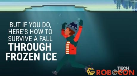Khi rơi xuống hồ băng, đừng cố gắng vùng vẫy loạn xạ.