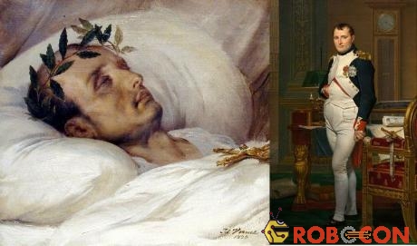 Napoleon Bonaparte những ngày cuối đời trên giường bệnh.