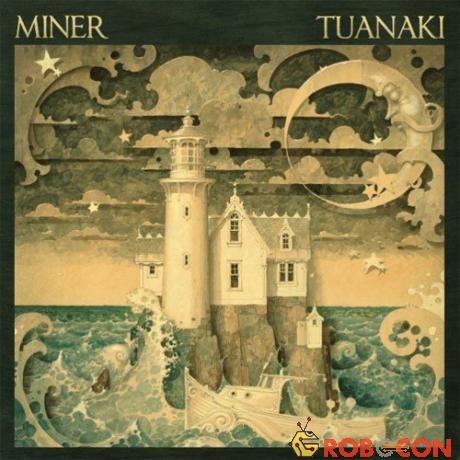 Tranh vẽ đảo Tuanaki của họa sĩ Miner.