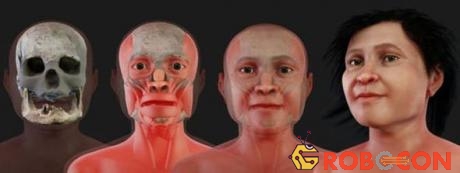Các nhà nghiên cứu phục dựng lại khuôn mặt dựa trên mẫu hộp sọ tìm thấy và các dữ liệu liên quan đến di truyền.
