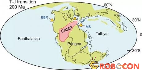 Trái đất hơn 200 triệu năm trước, thời toàn bộ đất đại còn là một siêu lục địa, đã trải qua 