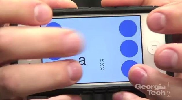 Brailletouch - Ứng dụng trên điện thoại giúp người khiếm thị gõ được tin nhắn