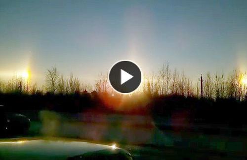 Hiện tượng kì thú: Ba Mặt trời xuất hiện cùng một lúc ở Nga