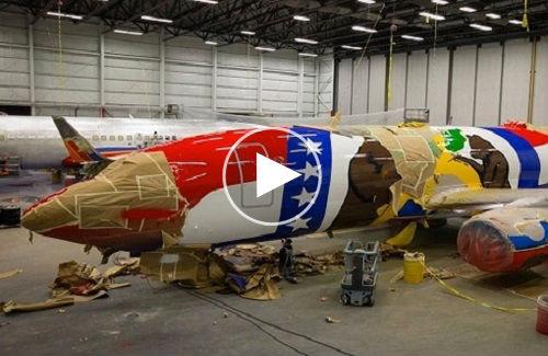 Tìm hiểu toàn bộ quá trình sơn phủ máy bay Boeing 737