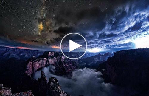 Hẻm núi Grand Canyon và hiện tượng mây đảo ngược vô cùng hiếm hoi