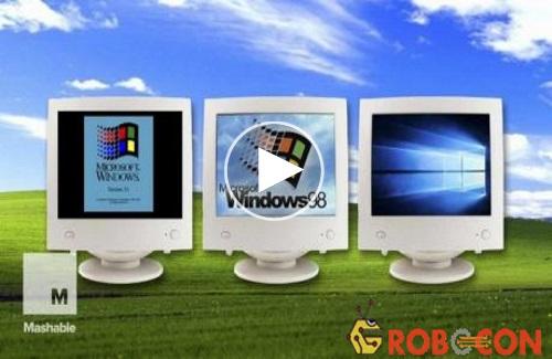 Video: 32 năm Windows "tiến hóa" gói gọn trong 90 giây