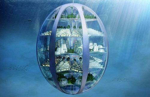 Con người có thể hóa tiên cá sống trong thành phố dưới nước