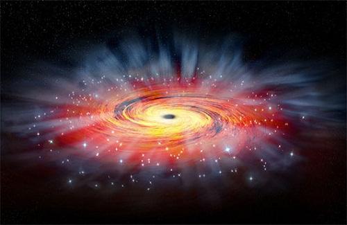 Lỗ đen khổng lồ của thiên hà từ chối thức ăn