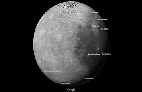 Cách xem Mặt trăng, sao Hỏa bằng Google Maps