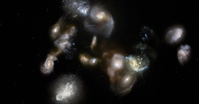 Bất ngờ thông tin thiên hà hợp nhất sau vụ nổ Big Bang