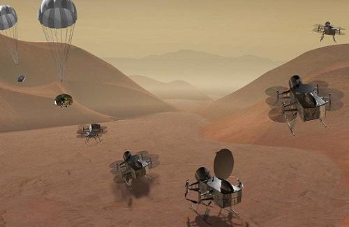 NASA tung chuồn chuồn máy lên mặt trăng của sao Thổ