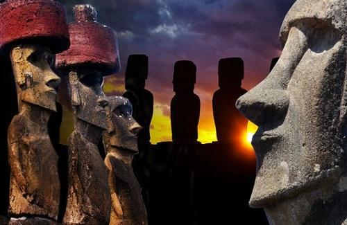Bí ẩn những chiếc mũ đá nặng 13 tấn đặt trên đầu bức tượng bí ẩn ở Đảo Phục Sinh