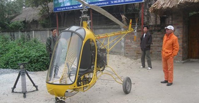 Thợ sửa xe máy cùng kỹ sư hai lúa “song kiếm hợp bích” chế tạo trực thăng