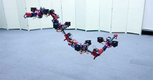 Robot rồng có thể thay đổi hình dạng trên không