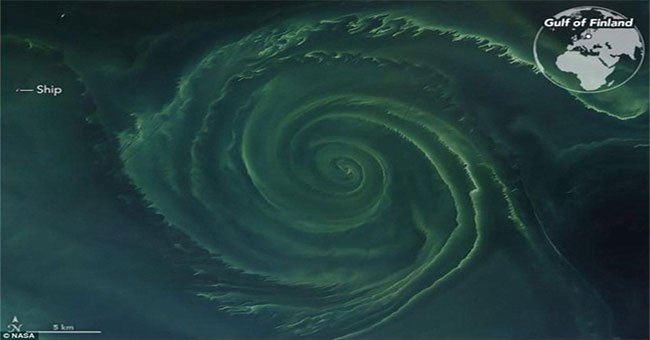 NASA phát hiện "vòng xoáy tử thần" khổng lồ trên biển Baltic