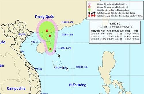 Xuất hiện áp thấp nhiệt đới trên biển Đông, mưa giông trên cả nước