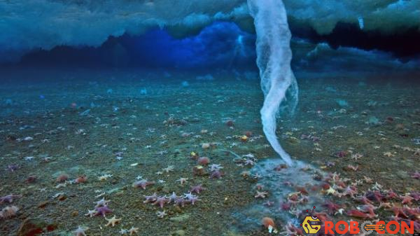 Hình ảnh Cột băng chết chóc được chụp lại ở Nam Cực