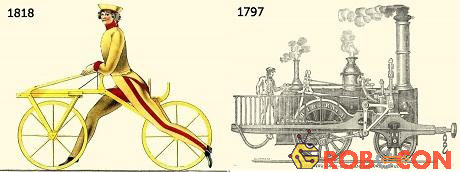Xe đạp và tàu hỏa - sự tân tiến thuộc về hàng thô sơ