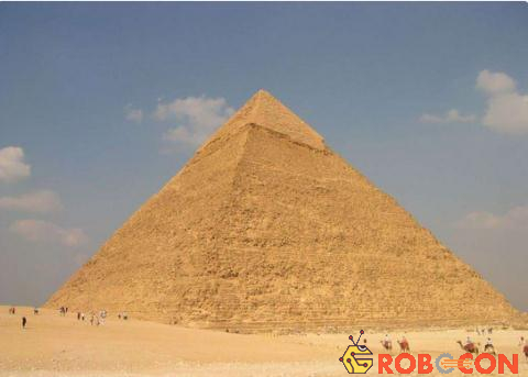 cách xây dựng kim tự tháp Giza