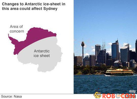 Băng tuyết bao phủ thành phố Sydney - Úc trong tương lai.