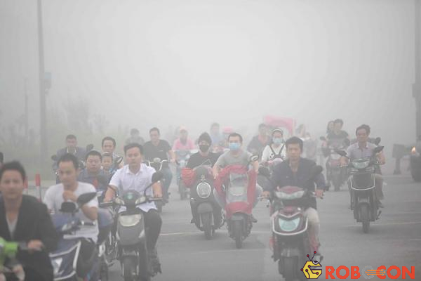 Khói mù ô nhiễm bao phủ khu vực Hàng Châu