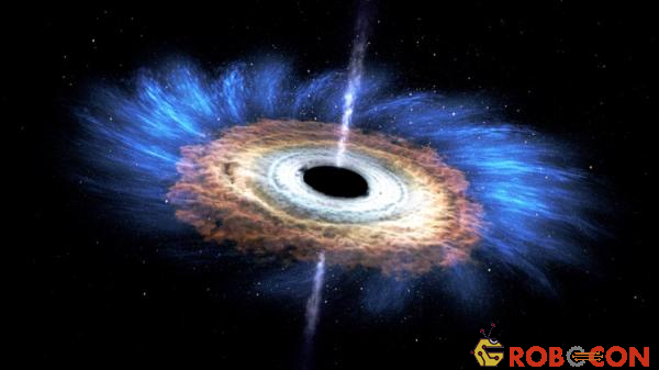 Hố đen có thể dẫn đến một thế giới khác. Ảnh: NASA
