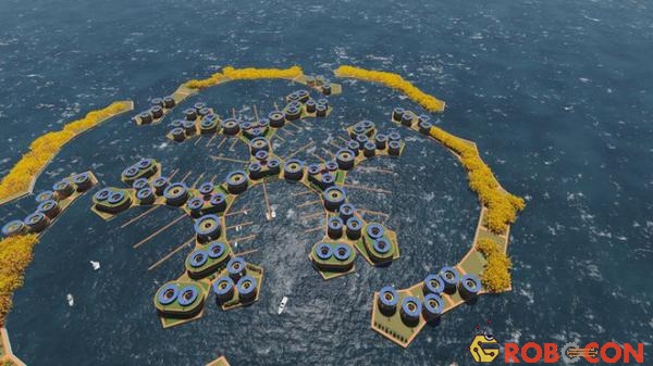 Chiêm ngưỡng loạt ảnh mô phỏng cuộc sống ở những thành phố nổi trên mặt nước trong tương lai - Ảnh 3.