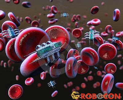Robot nano bám trên hồng cầu sẵn sàng tấn công kẻ thù